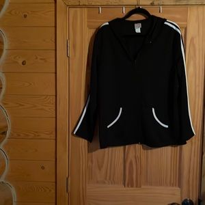 Black Zip up workout jacket